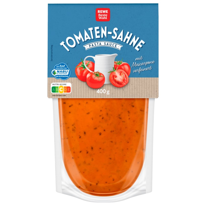 REWE Beste Wahl Pastasauce Tomate-Sahne 400g